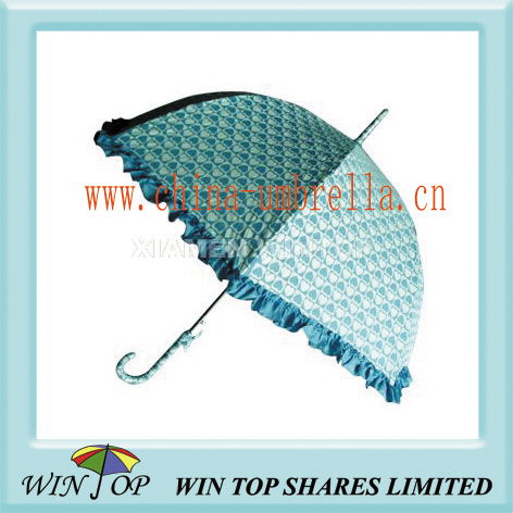 ladies straight pongee umbrella