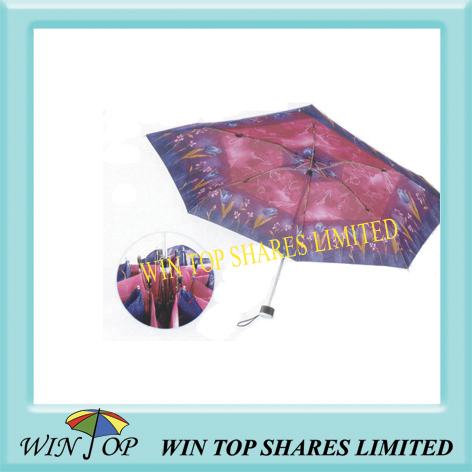 3 fold ladies beautiful umbrella