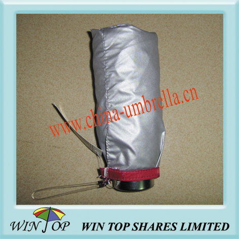 19.5" aluminium pongee folding umbrella