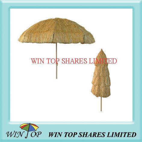 PP straw hawaii beach umbrella