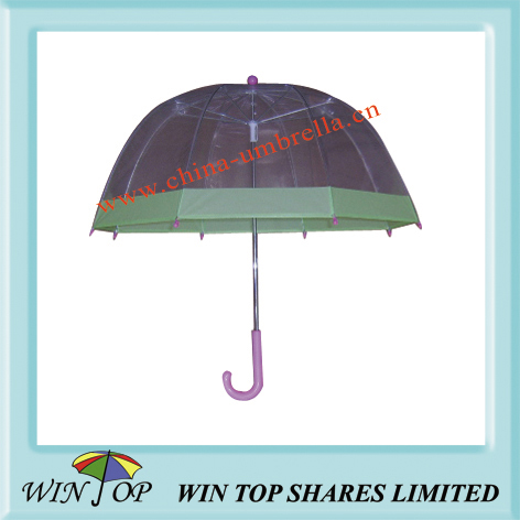 15.5" auto clear dome bubble umbrella